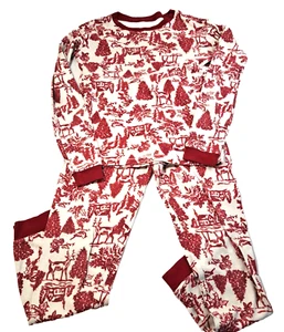 Burt's Bees Organic 100% Cotton Kids Sz 10 Pajama Set PJs Long Sleeve - Picture 1 of 14