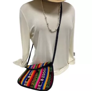 Guatemala Handcrafted Multicolor Crossbody Vibrant Bag - Picture 1 of 5