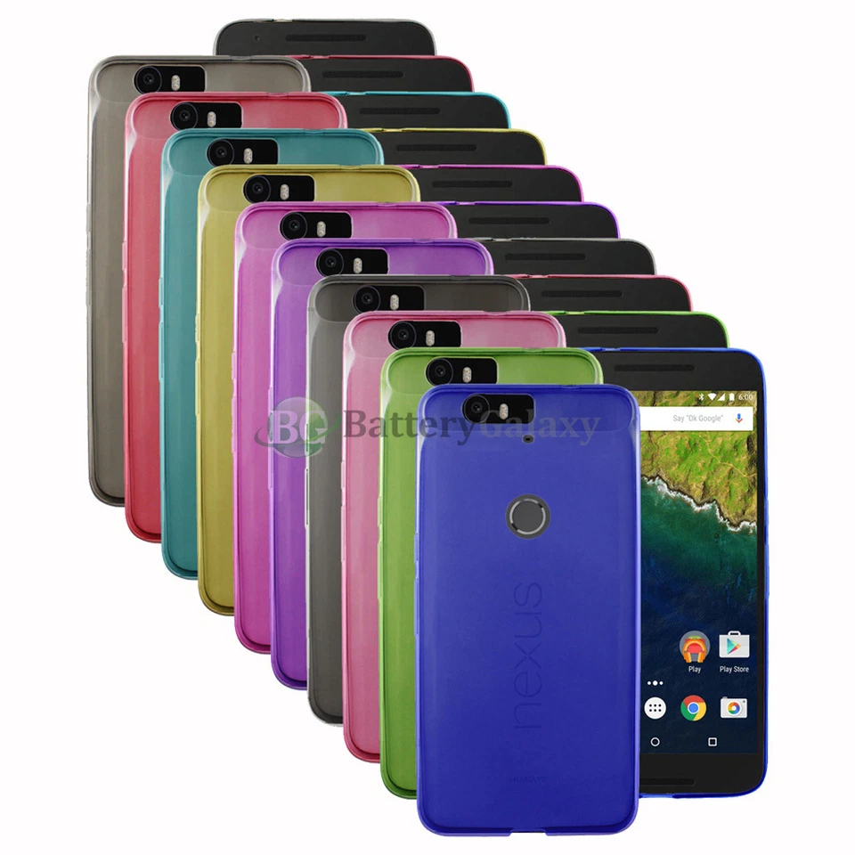 NEW LOT Soft Ultra Slim Rubber Case for Phone Huawei Google Nexus 6P 50+SOLD - Image 1 of 1