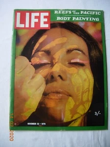 Life Magazine Vol 49 No 11 November 23 1970 Reefs of the Pacific, Body Painting - Picture 1 of 2