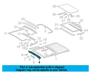 Mercedes-Benz S-Klasse W126 Schiebedachabweiser A1267800544 - Bild 1 von 6