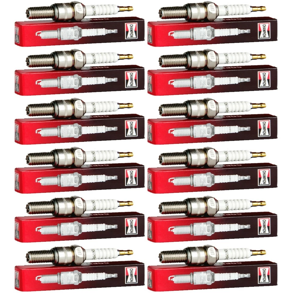 12 x conjunto de velas de ignição industriais Champion para 1932-1933 LINCOLN MODELO KB V12-7,3L - Imagem 1 de 4