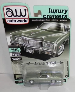 Auto World Luxury Cruisers #6 1975 Cadillac Eldorado Lido Green Poly NIP - Picture 1 of 3