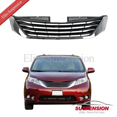 Front Upper Grille Chrome For Toyota Sienna 2011-2014 TO1200334 Foto 1 de 4