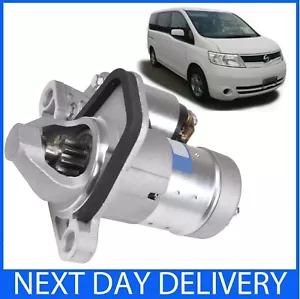 FITS NISSAN SERENA IMPORT 2.0 PETROL C25 C26 2005-2015 NEW STARTER MOTOR MR20DE - Picture 1 of 1