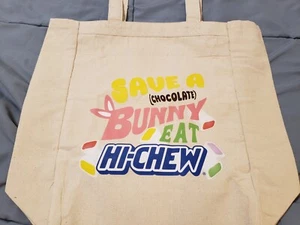 Hi-Chew Save A Bunny Canvas Tote. Easter 2024 Promotion NEW! - Picture 1 of 3