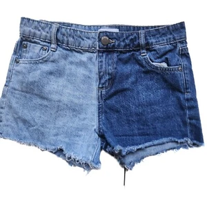 Girls RSQ Colorblock Jean Cutoff Shorts Size 12 - EUC - Picture 1 of 5