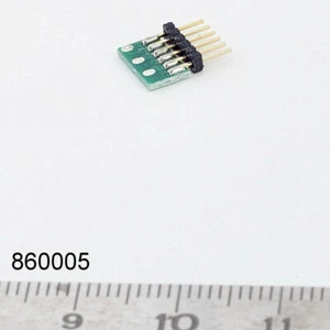 Fiche décodeur 6 pôles NEM 651 pour decodeur a fils, LaisDcc 860005