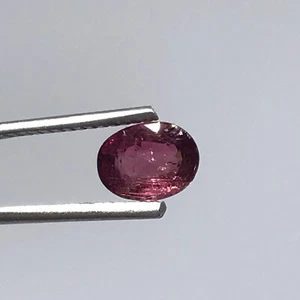 RUBELLIT TURMALIN 1,20ct rosa rot oval 7,2x5,4x4,2mm natur unbehandelt  - Bild 1 von 8