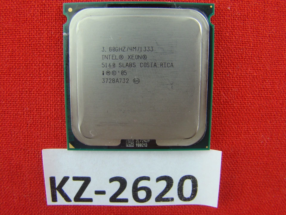 Intel Xeon 5160 Slabs 3GHz/4MB/1333MHz Socket/Socket 771 Dual Core CPU #KZ-2620 - Image 1 of 1