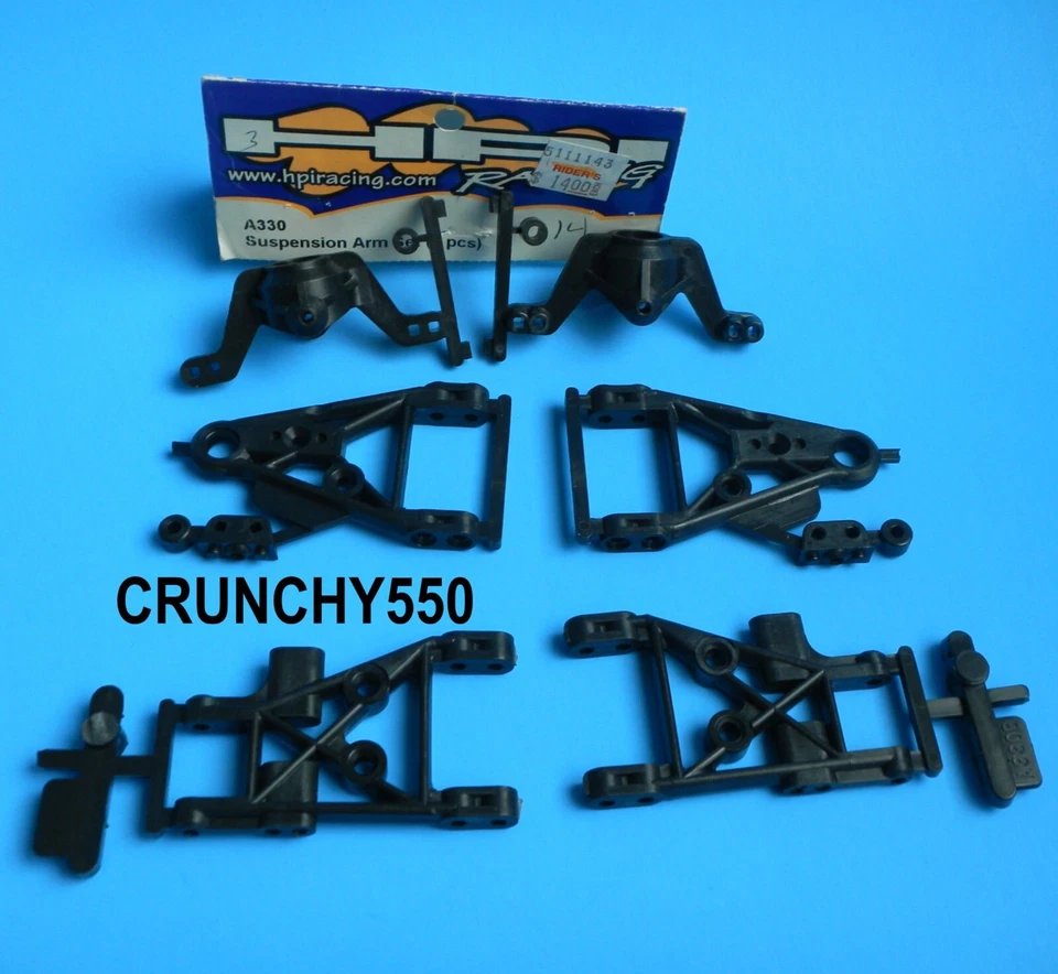 HPI A330 Suspension Arm Set Original RS4 Vintage RC Part - Image 1 of 1