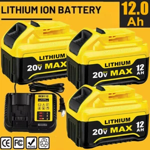 NEW PACK For DeWalt 20V 20 Volt Max 12.0AH Lithium Ion Battery DCB206-2 DCB200-2 - Picture 1 of 30