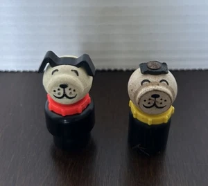 Vintage Fisher Price little people Lucky dog Yellow Red Collar Broken Ears On 1 - Picture 1 of 5