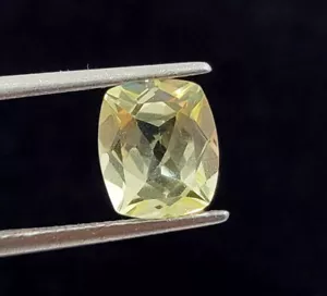 Piedras preciosas sueltas corte cojín heliodoro berilo amarillo natural certificado 2,35 quilates - Imagen 1 de 4