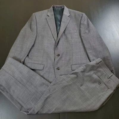 Traje Chaps 44L (40x30) 2 Piezas Lana Mezcla Elástica Gris Foto 1 de 4