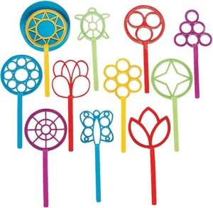 Super Fun Bubble Wand Assortment (1 Dozen) Summer Fun - Picture 1 of 2