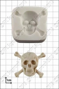 Calavera y tibias cruzadas de molde de silicona | Uso alimentario FPC Sugarcraft ¡ENVÍO GRATUITO AL REINO UNIDO! - Imagen 1 de 1