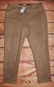 Primark Ladies Faux Suede Stretch Trousers Jeggings Camel UK 20 - Picture 1 of 7