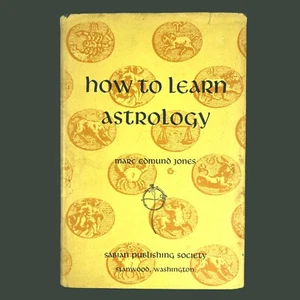 How to Learn Astrology (1969) Marc Edmund Jones HC DJ VG Sabian Publishing - Picture 1 of 8