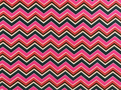 Cotton Quilt Fabric Chevron Stripe Pink Springs Creative by 1/2 Yard - Image 1 of 3