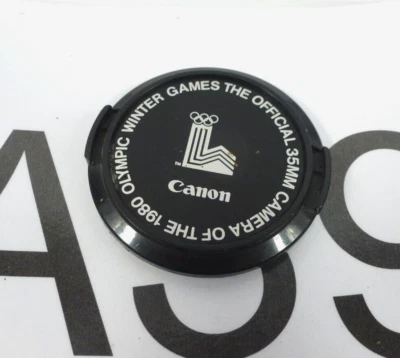 Canon The Official 35mm Camera of  1980 Winter Olympic Games 52mm Lens Cap refm - Image 1 of 4