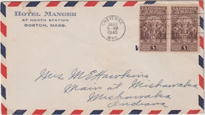1940 Cheyenne Wyo advt Hotel Manger n sta Boston Mass (A484) - Picture 1 of 1