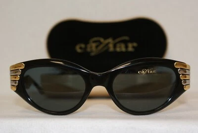 Caviar New Vintage 3428 54-20-135 Black/Gold Silver C 24 With Original Case! - Image 1 of 4