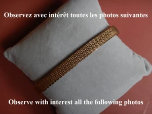 8 9 10 11 12 ou 13 MM BRACELET MONTRE ZRC PLAQUÉE OR JAUNE EXTENSIBLE NOS 50 - Imagen 1 de 9