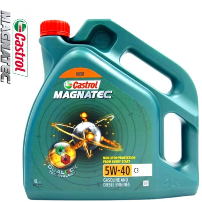 Castrol Magnatec 5W40 C3 Voll Synthetic Engine Oil 4L für Mercedes Benzin BMW - Bild 1 von 3