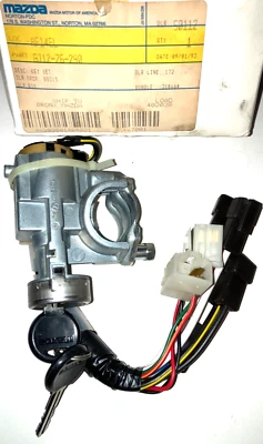 Juego de llaves originales Mazda GJ12-76-290 1986-87 626 bloqueo de encendido cilindro e interruptor 2 llaves Foto 1 de 4