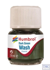 AV0203 Humbrol 28ml Enamel Wash Dark Green - Picture 1 of 1