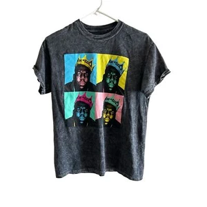 T-shirt Notorious B.I.G grigia grafica taglia media cotone - Foto 1 di 4