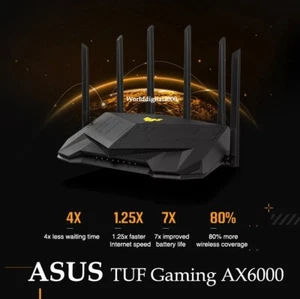 ASUS TUF Gaming AX6000 (TUF-AX6000) Dual Band WiFi 6 Gaming Wireless Router - Picture 1 of 1