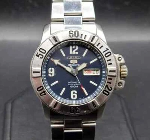 Seiko 5 Sports 100M 7S36-02A0 Mens 23J Automatic Exhibition 42mm JDM Watch c2006 - Picture 1 of 16