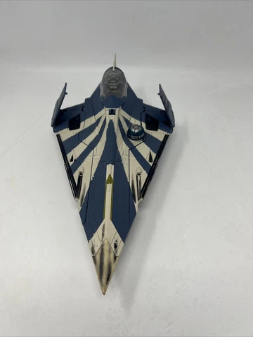 Star Wars Plo Koon's Jedi Starfighter Ship Hasbro 2001 2002 Lucasfilm Ltd Toys Cover