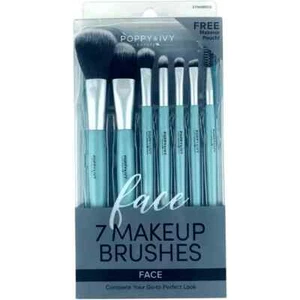 ABSOLUTE NY POPPY & IVY 7 MAKE-UP PINSEL FÜR GESICHT STMABE03 GRATIS SCHMINKBEUTEL - Bild 1 von 1
