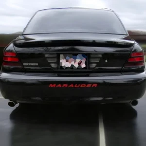 Mercury Marauder 2000-2004 Rear Bumper Letters Inserts ABS Plastic Red - Picture 1 of 6
