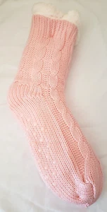 ROOTED SOUL CLOTHING CO. Fleece gefütterte HAUSSCHUHE Socken - PINK - 1 Paar - Bild 1 von 3