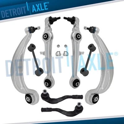 Front Lower Forward Rearward Control Arms Tie Rods Sway Bars for Audi A4 Quattro - Image 1 of 4