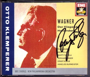 Anja SILJA Signed WAGNER DER FLIEGENDE HOLLÄNDER Talvela Theo Adam KLEMPERER 3CD - Picture 1 of 1
