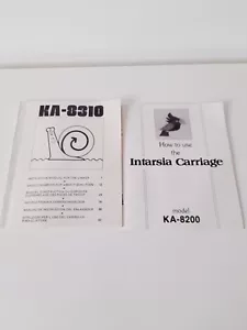Brother Knitting Machine Accessory Manual For Linker KA8310 & KA8200. - Picture 1 of 7
