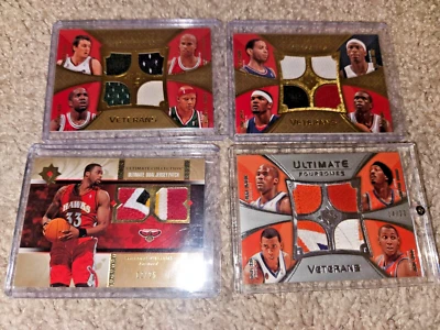 2008-09 Ultimate Collection - Ultimate Foursomes Veterans Jersey Card Lot - Image 1 of 4