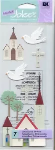 A Touch of Jolee's CHURCH christliches Thema 3-D Aufkleber 64438 SCHNELLER KOSTENLOSER Versand! - Bild 1 von 1