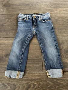 Nudie Jeans Co. Kids Tiny Turner Kid Blue Used Wash Jeans Denim Size 3 Years - Picture 1 of 6