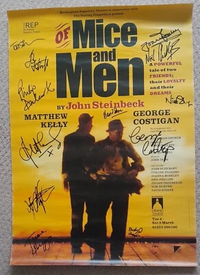 Of Mice & Men Theatre Poster - Cast signed - Image 1 of 2