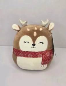 Squishmallow DAWN The Reindeer Plush Kellytoy Christmas New 7" Sugar Loaf - Picture 1 of 8