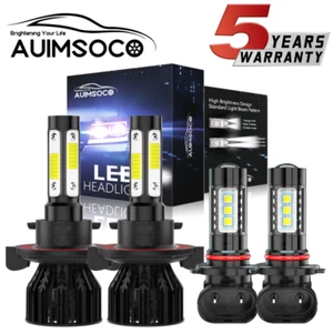 For Chrysler Town & Country 2001-2007 LED Headlights High Low Fog Light Bulbs - Foto 1 di 12