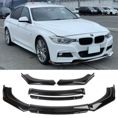 For 3Series 318 325 330 335 340 Front Bumper Lip Splitter Diffuser Spoiler Gloss Foto 1 de 4