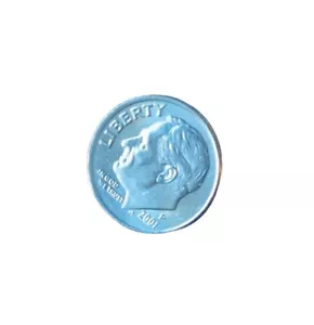2001 P Dime Broadstroke / Off Center - Picture 1 of 3