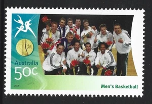 AUSTRALIA 2006 COMMONWEALTH GAMES GOLD MEDAL Men's Basketball 1v USED/CTO - Picture 1 of 1